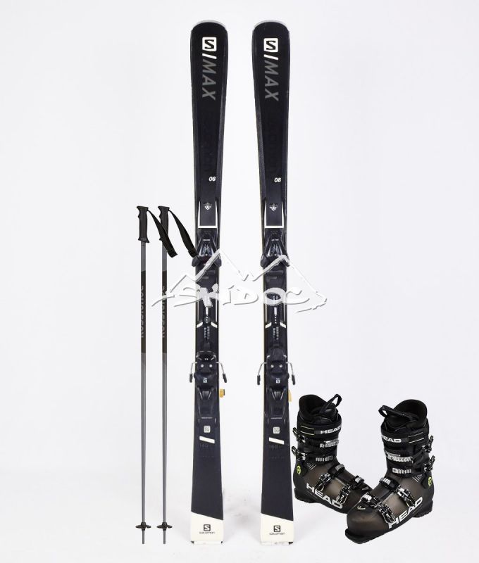 Pack Complet Salomon S/Max 8 + Head Edge Advant 85 + Batons