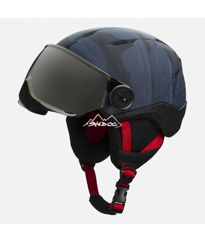 casque de ski/snowboard SALOMON EQUIPE JR, Red/black, réglable 